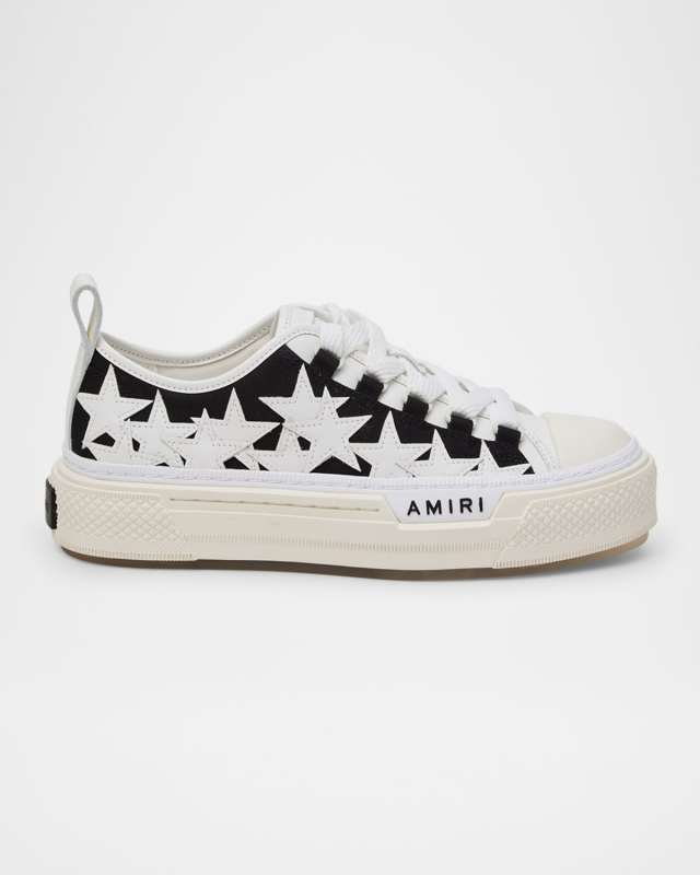 Stars Low-Top Canvas Platform Sneakers